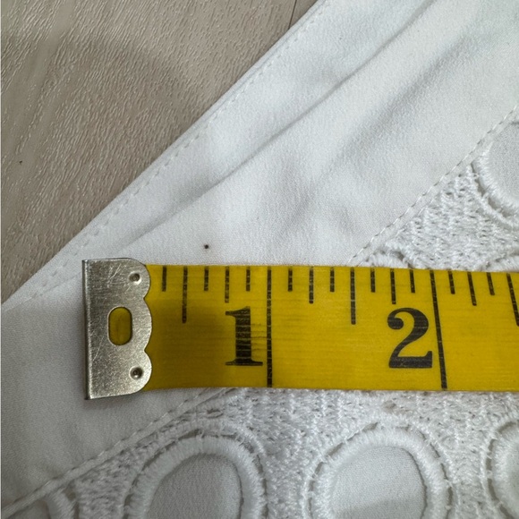 Anthropologie Vineet Bahl Eyelet Halter Dress White Circle Lace Women's XS - Picture 15 of 16